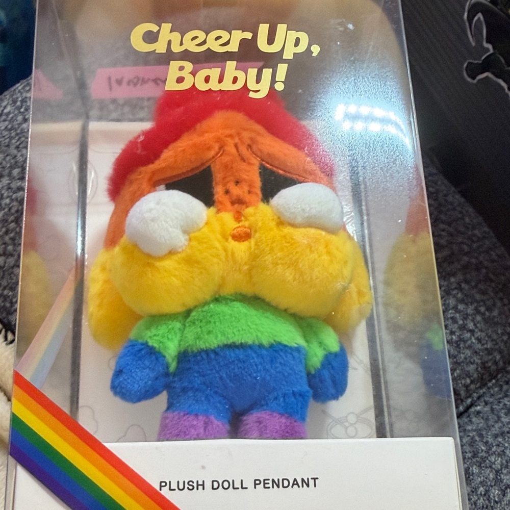 POP MART CRYBABY Cheer Up, Baby! Series Plush Doll Pendant.
